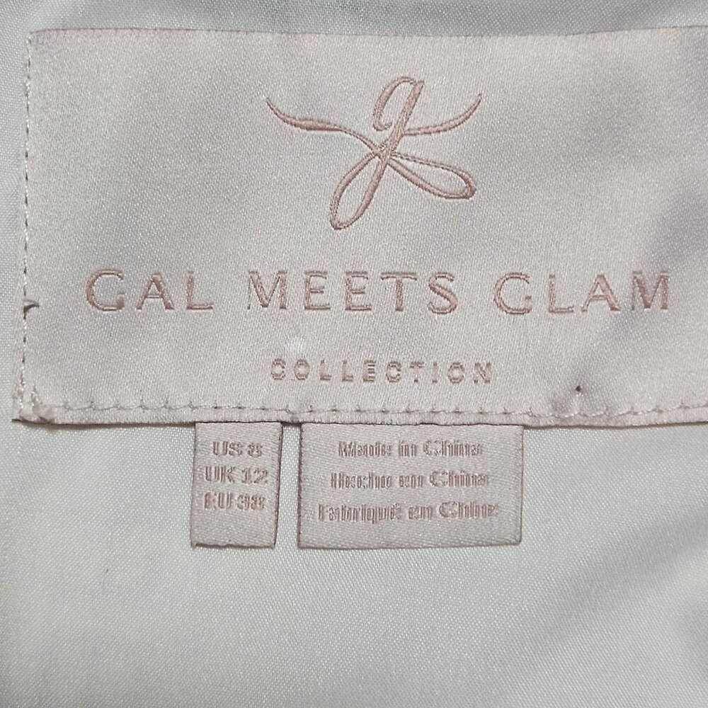 Gal Meets Glam Women Tweed A-Line Dress Ivory 8 Quiet Luxury Easter Cottagecore - Picture 12 of 16